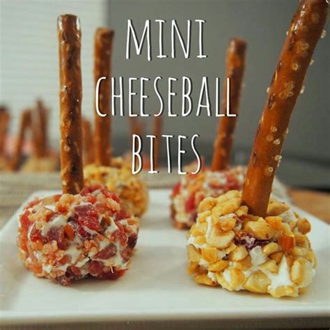 Mini Cheeseballs Pretzel Stick Appetizers Pinterest Minis Sticks