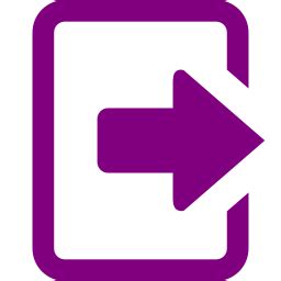 Free Purple Logout Icon - Download Purple Logout Icon