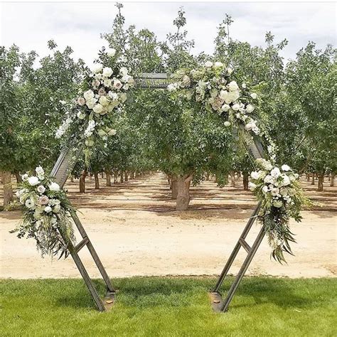 Wedding Arch Covered In Flowers Wedding Arch Khaki Wedding Wedding