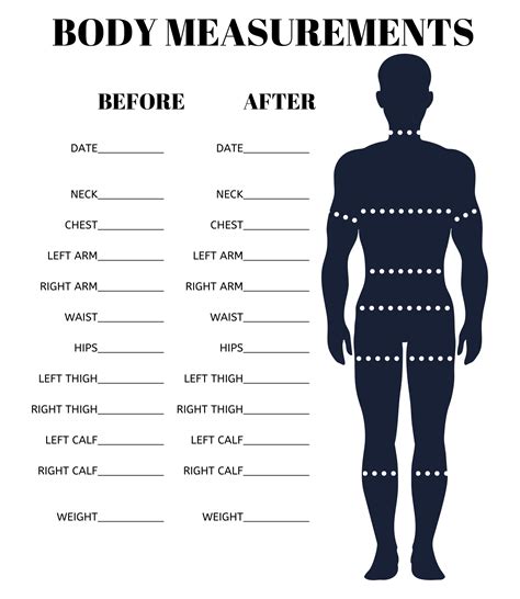 Free Printable Body Measurement Tracker