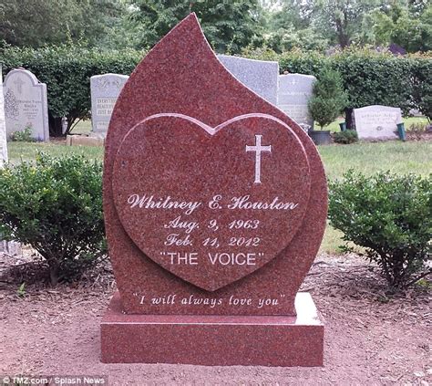 Whitney Houstons Gravestone Engraved With I Will Always Love You