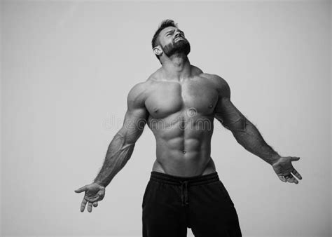 fitness model stock image image of buff hunk muscle 209415723