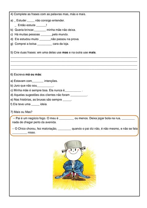 Mais E Mas Atividades