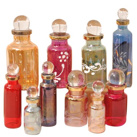 Buy Craftsofegypt Genie Blown Glass Miniature Perfume Bottles For