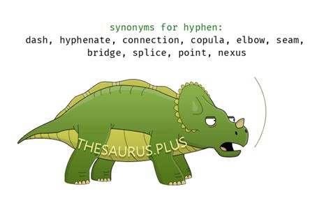 More 70 Hyphen Synonyms. Similar words for Hyphen.