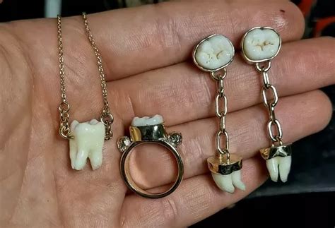 Jeweller Creates Necklaces And Rings From The Teeth Of Dead Loved Ones