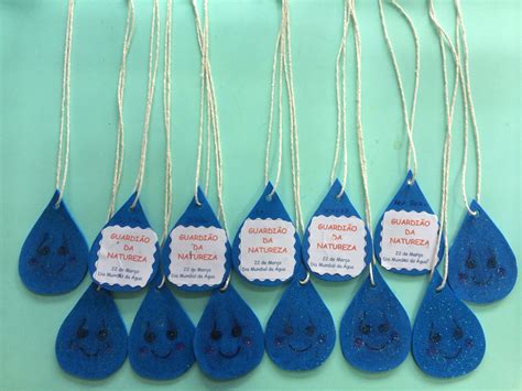 Observação de como a água é utilizada em sua casa e escola e posteriormente abertura roda de conversa sobre o tema. Dia Mundial da Água | Lembrancinha dia da agua, Dia ...