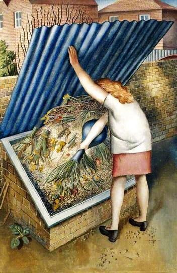 Stanley Spencer English Painter 1891 1959 The Dustbin 1956 Its