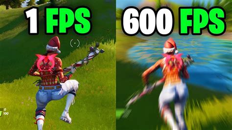 What It Feels Like To Play In 600 Fps Fortnite Frame Rate Comparison