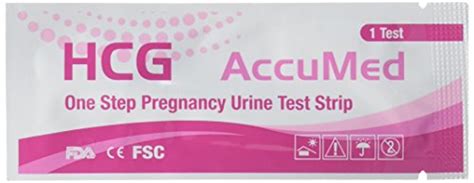 Accumed® 25 Pregnancy Hcg Test Strips Health Point Marthealth Point Mart