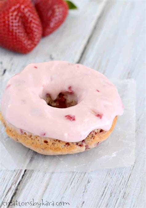 Strawberry Donut Recipe With Strawberry Cream Cheese Frosting