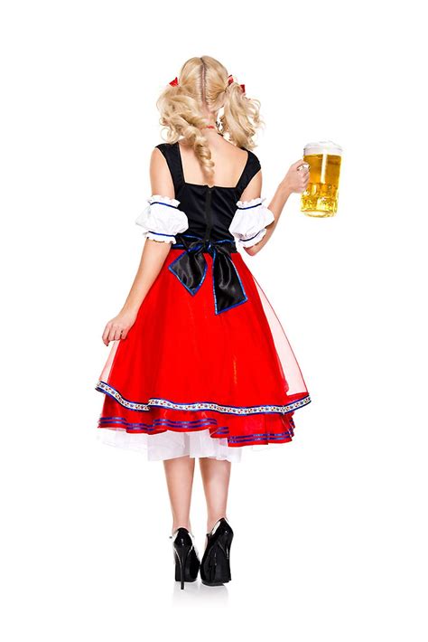 Adult Oktoberfest Beer Women Costume Red 37 99 The Costume Land