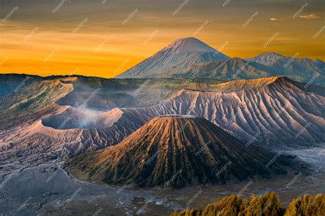 Premium Photo Mount Bromo Volcano Gunung Bromo During Sunrise From