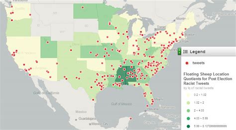 Mapping Racist Tweets In Response To President Obamas Re Election