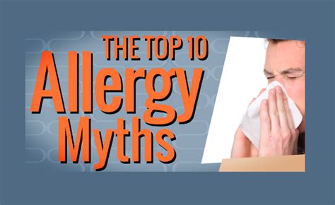 top 10 allergy myths [infographic] ~ visualistan
