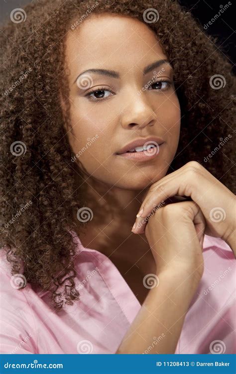 Beautiful Mixed Race African American Young Woman Teenager Stock Image