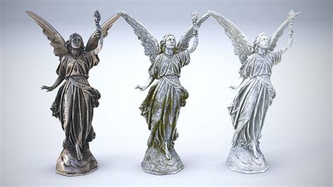 3d Model Sculptures Pack Vol1 Statue 3 Cgtrader