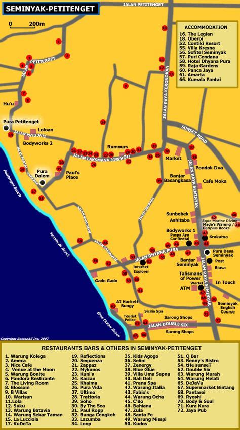 Map Of Kuta Bali Streets My Maps