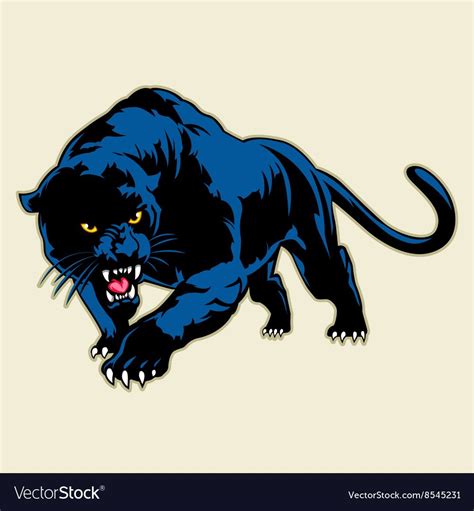 Black Panther Royalty Free Vector Image Vectorstock Black Panther