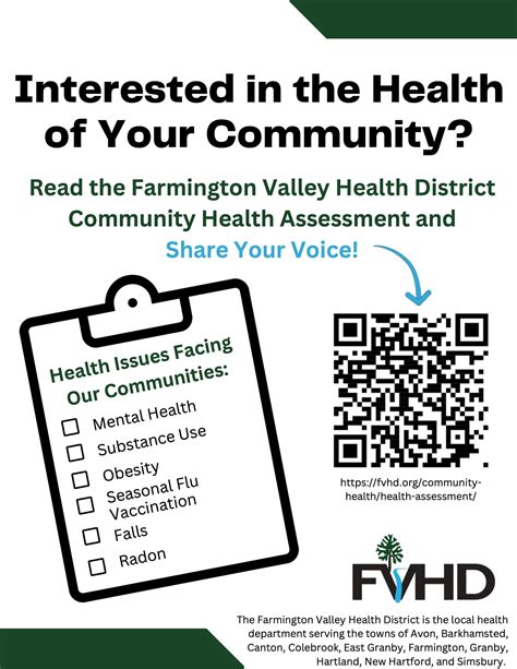 Farmington Valley Health District Community Health Assessment Town Of