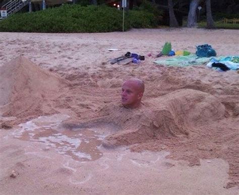 Buried In The Beach Sand Bald Sphinx Lol Funny Faxo