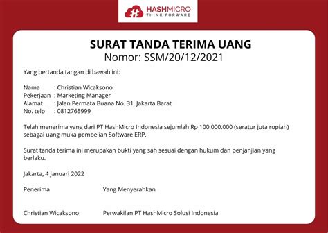 Tips Dan Cara Penulisan Tanda Terima Yang Benar Dalam Bisnis