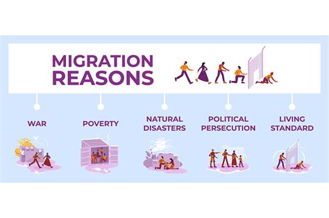 Migration Reasons Infographic Template Graphic By Theimg · Creative Fabrica