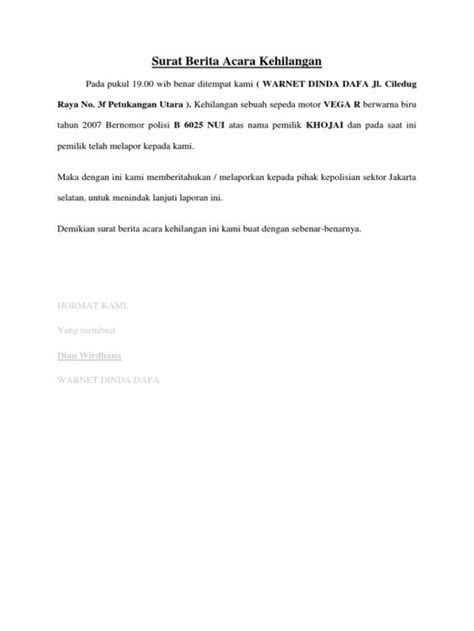 Contoh berita acara adalah suatu bukti legal yang isinya berupa pengesahan sekaligus pernyataan pada sebuah acara, serah terima, peristiwa, insiden, transaksi maupun jual beli. 9+ Contoh Berita Acara Rapat, Kejadian, kegiatan, Kehilangan, Serah Terima Dll - Raja Soal