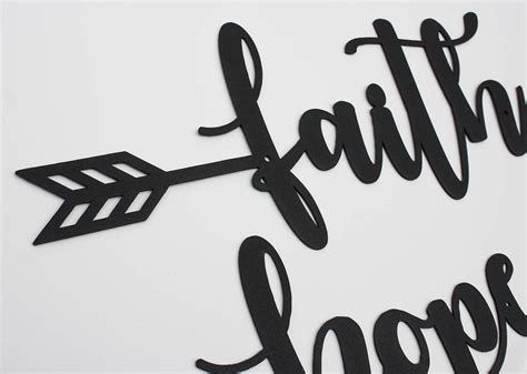 Faith Hope Love Arrows Home Decor Wall Art Perfect T For Friends