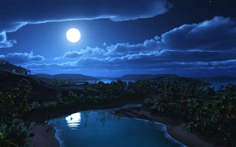 Download Moonlight Night Wallpapers Most Beautiful Places In The