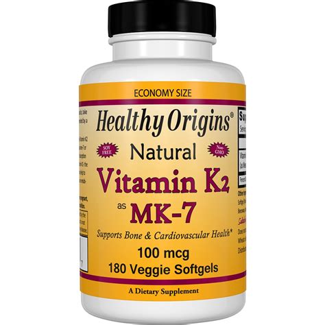 Nov 23, 2019 · learn what to look for to choose the best vitamin k supplement and find out which products passed or failed our quality tests and review. Buy Healthy Origins - Natural Vitamin K2, MK7 100 mcg ...