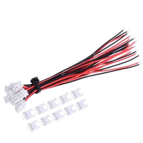 10 Sets 150mm Jst Xh Mini Micro Connector With Wires 24awg 254mm 2 Pin Connector Plug With