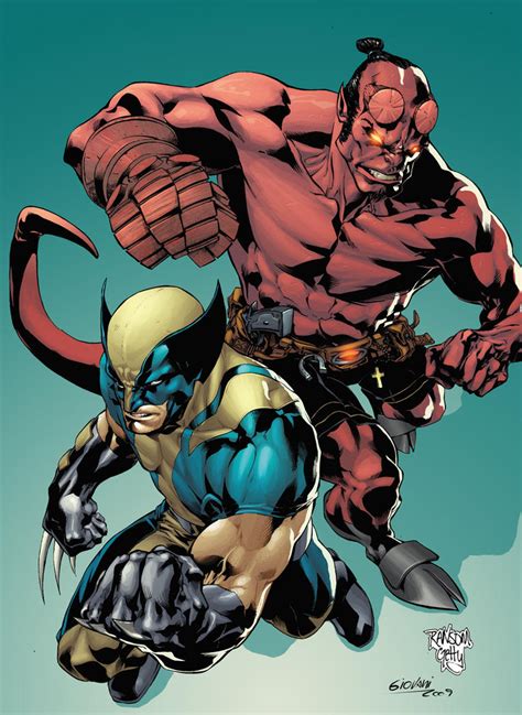 Wolverine And Hellboy By Giovanikososki On Deviantart