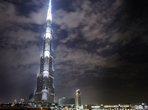 Hd Wallpaper Burj Khalifa At Night City Buildings Asia United Arab