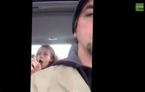 Sneaky Dad Films Daughter In The Midst Of Backseat Selfie Photoshoot