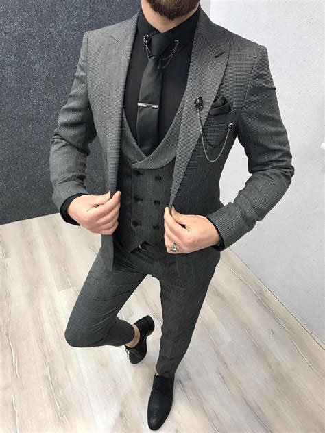 bernard grey grid slim fit suit mensuitspage grey slim fit suit designer suits for men