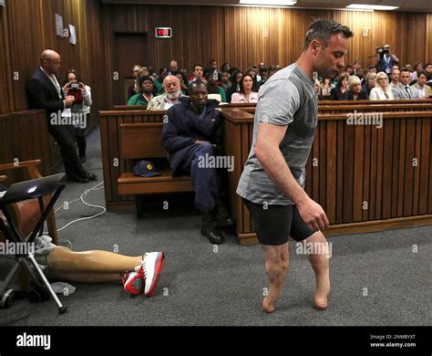 File Olympic Runner Oscar Pistorius Prosthetics Lay On The Floor As