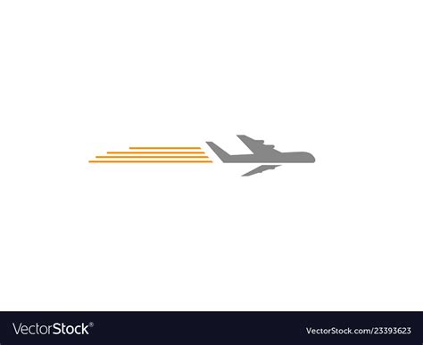 Plane Flying Logo Royalty Free Vector Image Vectorstock