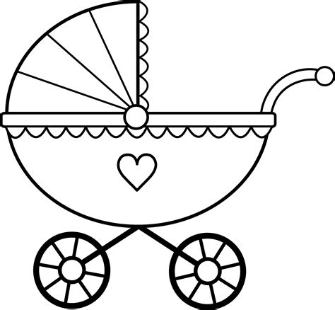 Simple color baby coloring pages to print for kids. Baby shower coloring pages to download and print for free