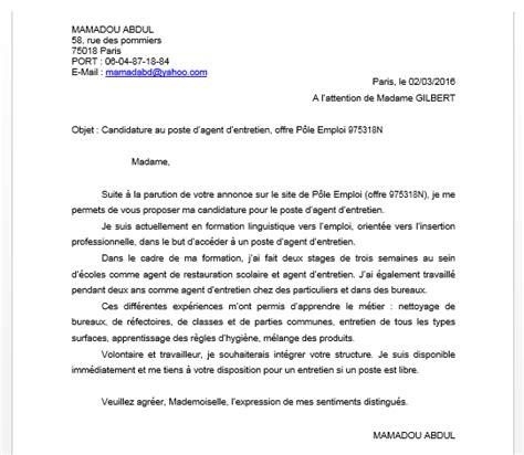 Exemple de lettre de motivation à télécharger en ligne pour une candidature spontanée. La lettre de motivation | Appli F.L.@