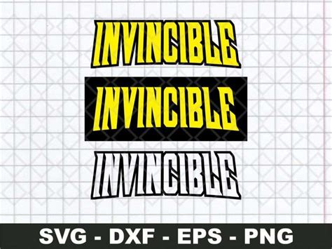 Invincible Logo Svg Cricut Png Eps Dxf Vectorency