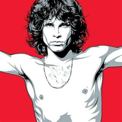 Jim Morrison Jim Morrison Portrait Illustration Graphic Illustration