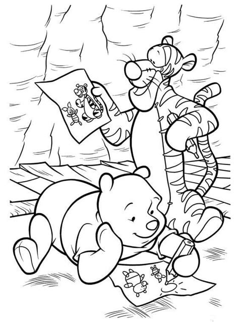 Coloring Pages Classic Winnie The Pooh Coloring Pages