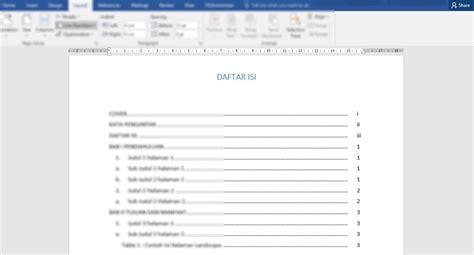 Cara Membuat Daftar Isi Cara Membuat Daftar Isi Otomatis Di Microsoft Word Udin Blog