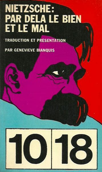 Nietzsche Friedrich Par Delà Le Bien Et Le Mal Librairie La