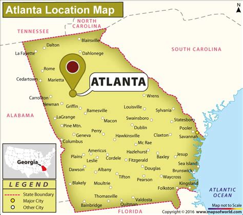 Where Is Atlanta In Usa Map Freddy Bernardine