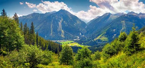 Panorama From Gerlos Pass Stock Photo Image Of Beautiful 58336074