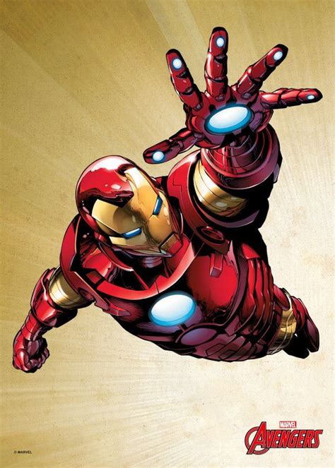 Official Marvel Avengers Assemble Iron Man Displate Artwork By Artist