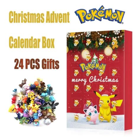 24 Pcs Pokemon Advent Calendar 2023 Version Hot Sale Christmas T