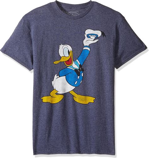Disney Mens Surprise Heres Donald Duck T Shirt Navy Heather 2xl